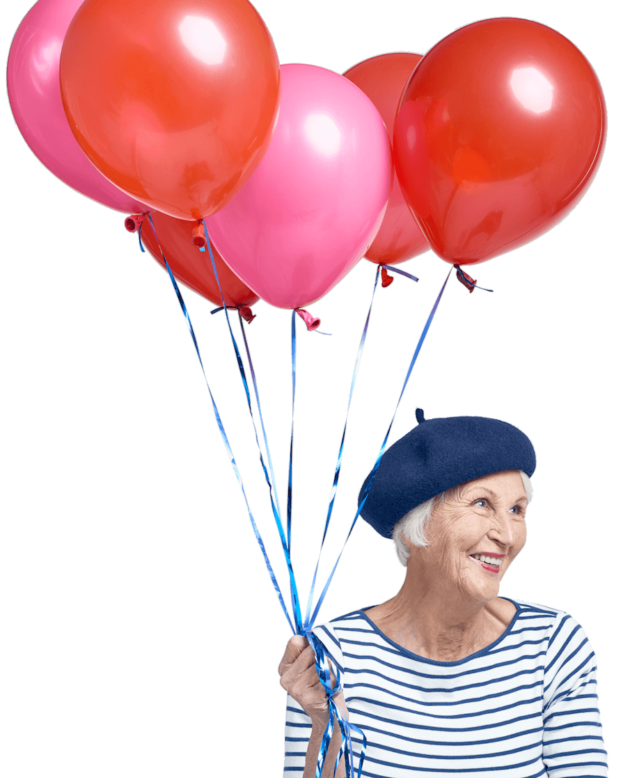 Pflegedienst Bremen - Mann mit Ballon